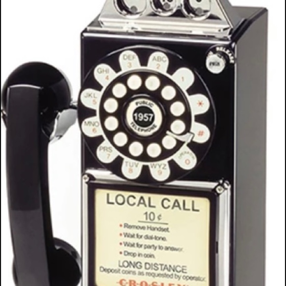 Crowley 1950 pay phone